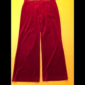 Style & Company Sport Velour Wideleg Pants